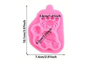 Molde silicona tortuga y cangrejo